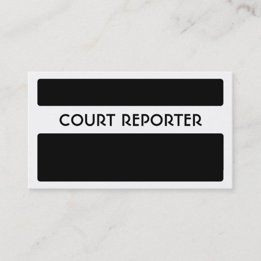 Schwarz-weiße einfache visitenkarte (Vorderseite)