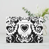 Schwarz-weiße Einladung der MUSEUM Zazzle Geschenk (Stehend Vorderseite)