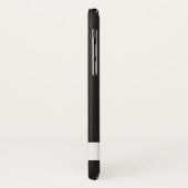 Schwarz-weiße elegante botanische Tropenzweig Case-Mate iPhone Hülle (Hinten/Links)