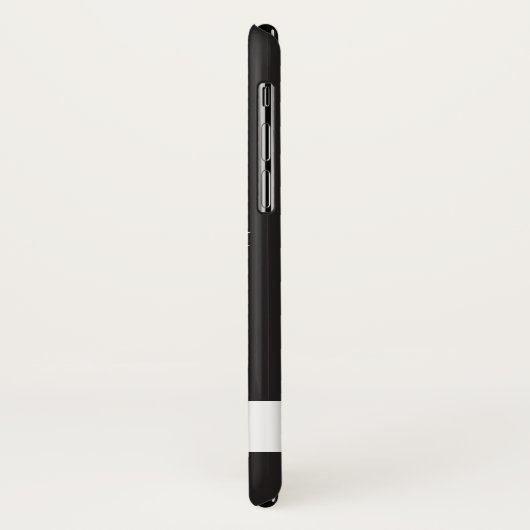 Schwarz-weiße elegante botanische Tropenzweig Case-Mate iPhone Hülle (Hinten/Links)