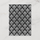 Schwarz-weiße Empfang-Abschlusskarte für den Silbe Begleitkarte (Rückseite)