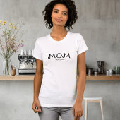 Schwarz-weiße etablierte Mama T-Shirt