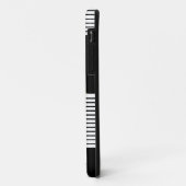 Schwarz-weiße Farbkombination und Braun Case-Mate iPhone Hülle (Hinten/Links)