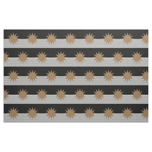 Schwarz-weiße Farbkombination und Braun Stoff (Fat Quarter (45,7 x 55,9 cm))