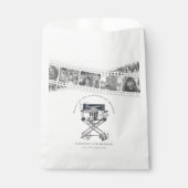 Schwarz-weiße Filmnacht zum Geburtstag Geschenktütchen (Vorderseite)