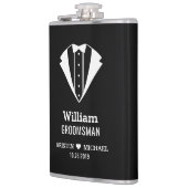 Schwarz-weiße Flachmann (Links)