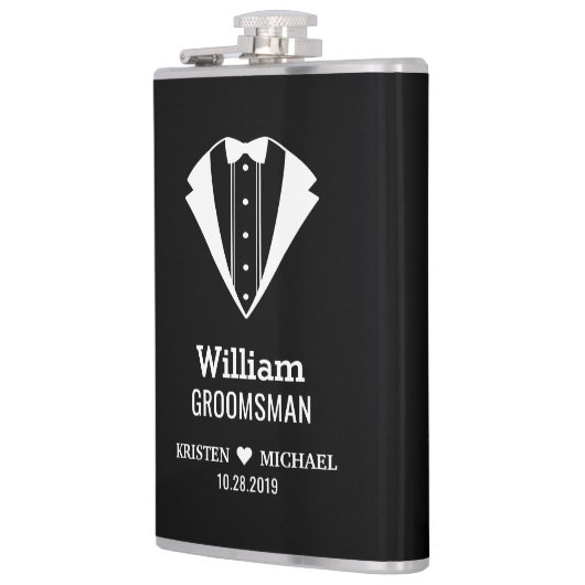 Schwarz-weiße Flachmann (Links)