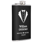 Schwarz-weiße Flachmann (Rechts)