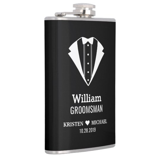 Schwarz-weiße Flachmann (Rechts)