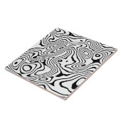 Schwarz-weiße flüssige Verwirbelung Fliese (Seite)