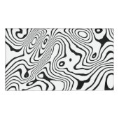 Schwarz-weiße flüssige Verwirbelung Namenschild (Vorderseite)