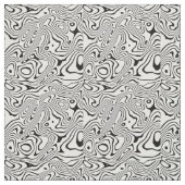 Schwarz-weiße flüssige Verwirbelung Stoff (Muster)