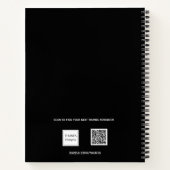 Schwarz-weiße Foto-Collage Notizblock (Rückseite)