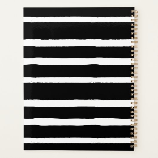 Schwarz-weiße FotoCollage-Familie Planer (Rückseite)