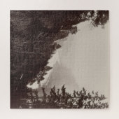 Schwarz-weiße Fotografen, Fluss, Pine Tree Puzzle (Horizontal)