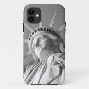 Schwarz-weiße Freiheitsstatue iPhone 11 Hülle