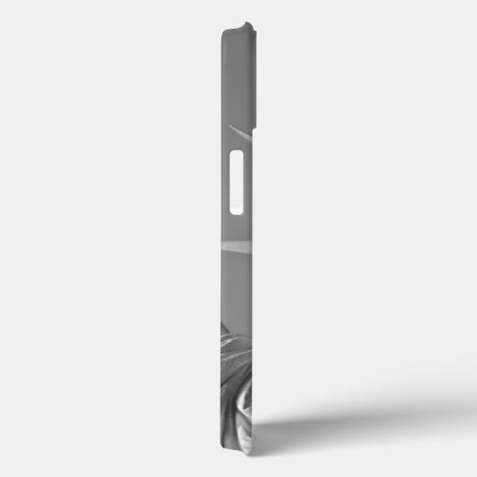 Schwarz-weiße Freiheitsstatue Case-Mate iPhone Hülle (Rückseite / Rechts)