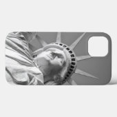 Schwarz-weiße Freiheitsstatue Case-Mate iPhone Hülle (Rückseite (Horizontal))