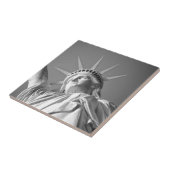 Schwarz-weiße Freiheitsstatue Fliese (Seite)