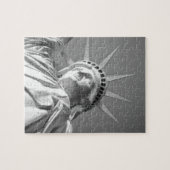 Schwarz-weiße Freiheitsstatue Puzzle (Horizontal)