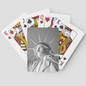 Schwarz-weiße Freiheitsstatue Spielkarten (Rückseite)