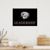 Schwarz-weiße Führung Feelless Eagle Poster (Küche)