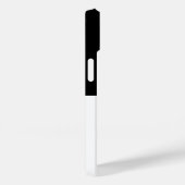 Schwarz-weiße Fußball-Mädchennummer Case-Mate iPhone Hülle (Rückseite / Rechts)