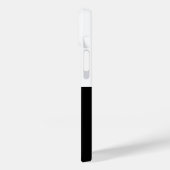 Schwarz-weiße Fußball-Mädchennummer Case-Mate iPhone Hülle (Rückseite / Links)