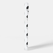 Schwarz-weiße Fußballbälle mit Monogramm Case-Mate iPhone Hülle (Rückseite / Rechts)