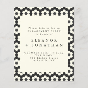 Schwarz-weiße Geometrie-Engagement-Partei für den