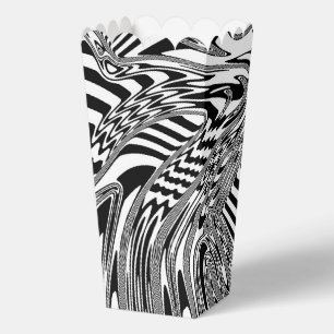 Schwarz-weiße geometrische Kunst 12 Geschenkschachtel
