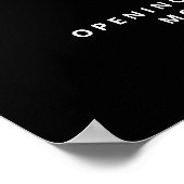 Schwarz-weiße Geschäftslogos Poster (Ecke)