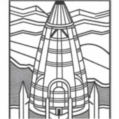 Schwarz-weiße Gestaltung Ihres Raumes Aufkleber (Vorderseite)