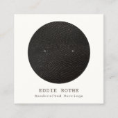 Schwarz-weiße Gestohlererdarstellung Quadratische Visitenkarte (Vorderseite)