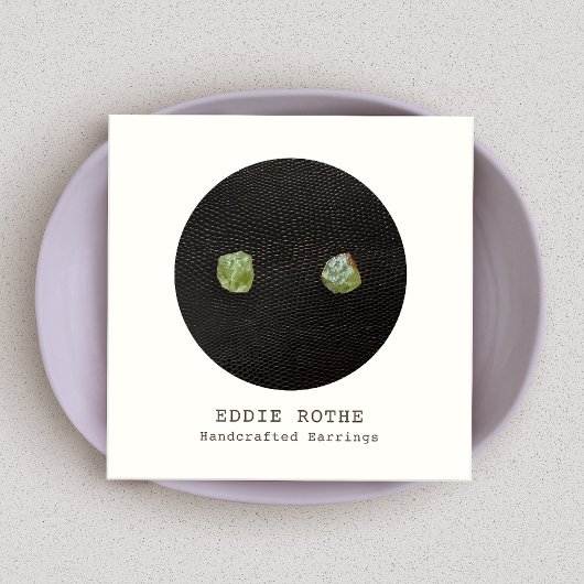 Schwarz-weiße Gestohlererdarstellung Quadratische Visitenkarte