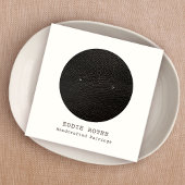 Schwarz-weiße Gestohlererdarstellung Quadratische Visitenkarte