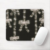 Schwarz Weiße Glitzerbögen Mousepad (Mit Mouse)