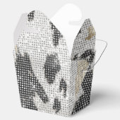 Schwarz-weiße Goldkühe Geschenkschachtel (Geöffnet)