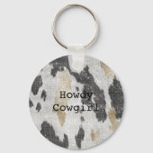 Schwarz-weiße Goldkühe Schlüsselanhänger (Vorderseite)