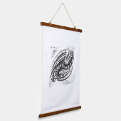 Schwarz-weiße grafische Wandkunst im Inneren (Gewinkelt)