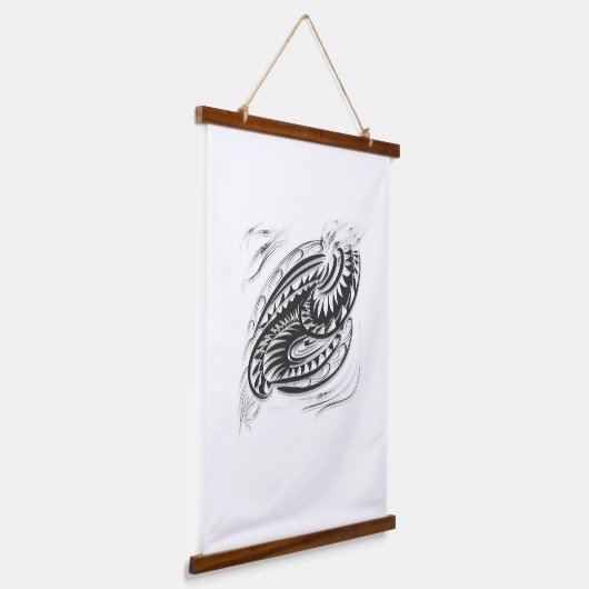 Schwarz-weiße grafische Wandkunst im Inneren (Gewinkelt)