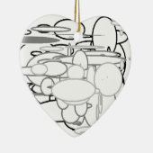 Schwarz-weiße graue Kreise, Digitale Kunst von Kin Keramikornament (Rechts)