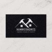 Schwarz-weiße Graue Zuhause-Reparaturwerkzeuge - V Visitenkarte (Vorderseite)