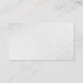 Schwarz-weiße Graukalligraphie Moderne Visitenkart Visitenkarte (Rückseite)