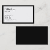 Schwarz-weiße Grenzübergangskarte - moderne Visite Visitenkarte (Vorne/Hinten)