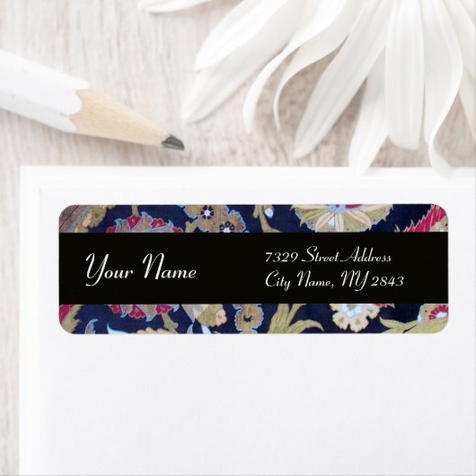 SCHWARZ-WEISSE GRÜNE KLASSIK ORIENTAL BLUME DAMASK (Insitu)