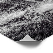 Schwarz-weiße Grüngebirge Monochrome Leinwand Poster (Ecke)