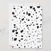 Schwarz-weiße Handgeste 1 Einladung (Rückseite)