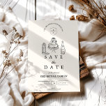 Schwarz-weiße handgezogene Western-Doodle-Hochzeit Save The Date<br><div class="desc">Mit unserem von Hand Gezeichnet Funky Doodle Wedding Save the Date können Sie den Countdown für Ihren großen Tag starten! Dieses spielerische und kreative Design Set ist der perfekte Ton für eine Hochzeit, die einzigartig für Sie ist. Wichtigste Features: 🎨 Whimsical Hand Gezeichnet Elements: Mit charmanten Doodles und eigenartigen Illustrationen,...</div>