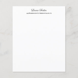 Schwarz-weiße Handschrift Elegant Minimalistisch S